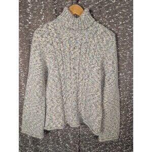 Women's Gray Turtleneck Sweater